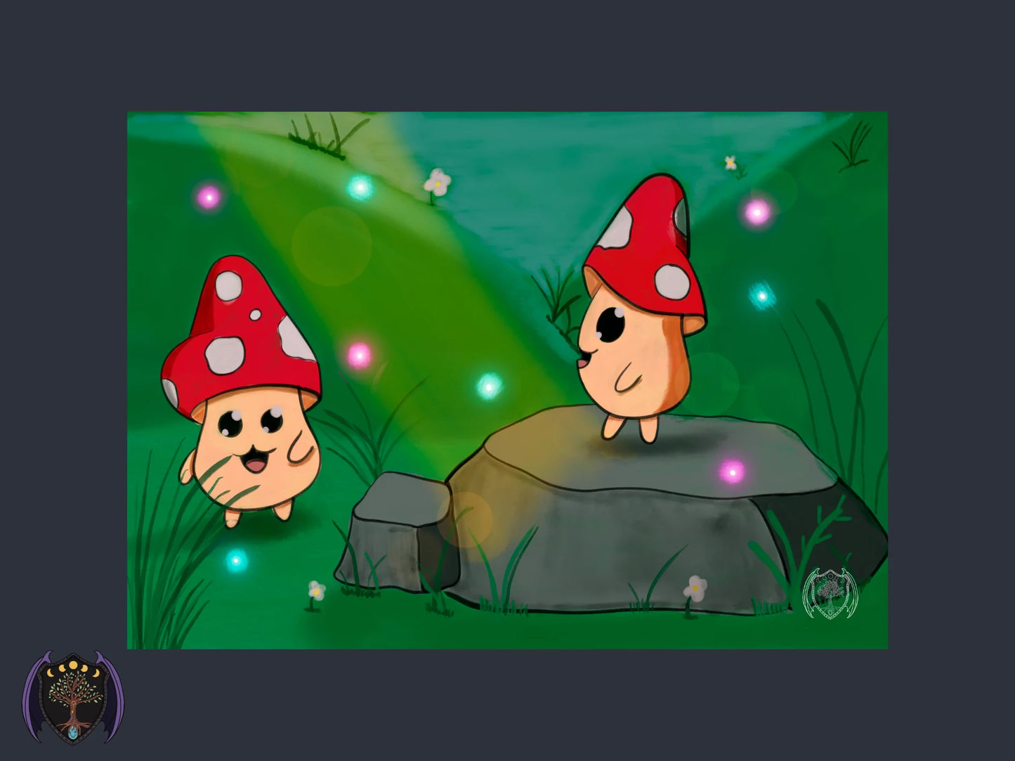 Mini Print – Two Feymorra on the Meadow