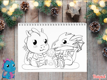 Weihnachts-Abenteuerkalender – Handgemalt & Kawaii