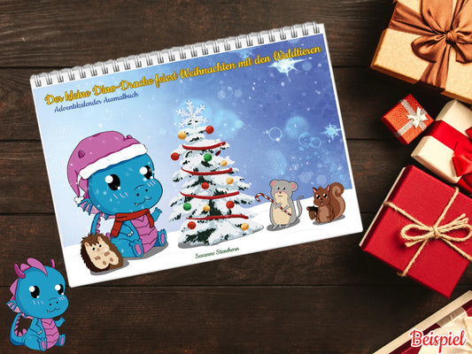 Weihnachts-Abenteuerkalender – Handgemalt & Kawaii