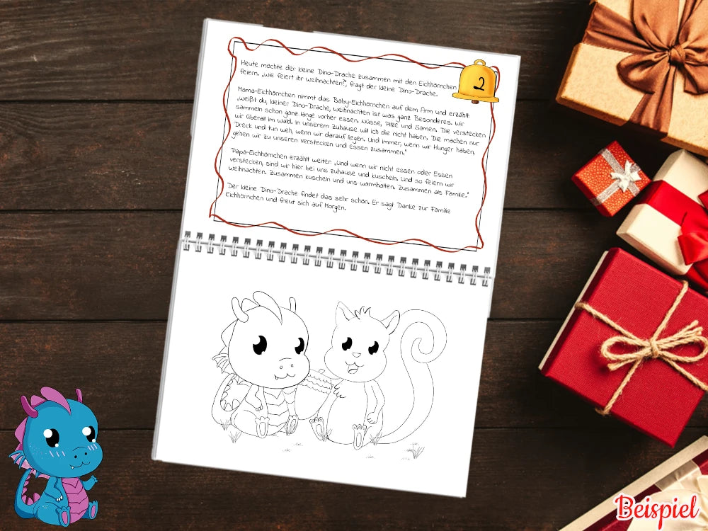 Weihnachts-Abenteuerkalender – Handgemalt & Kawaii