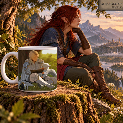 Caelen & Yuki — Griffin Hatchling Fantasy Mug | Elyndor