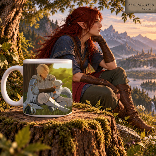Caelen & Yuki — Griffin Hatchling Fantasy Mug | Elyndor