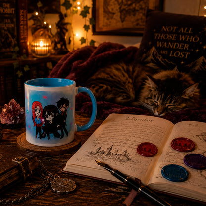 The Royal Siblings – Chibi Magic of Elyndor Mug