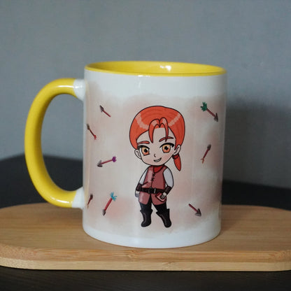 Tarric Vethrin – Chibi Adventurer & Storyteller Mug