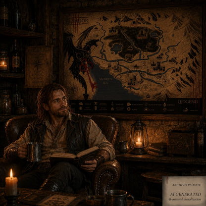 Map of Elyndor – Illustrated Fantasy World Poster