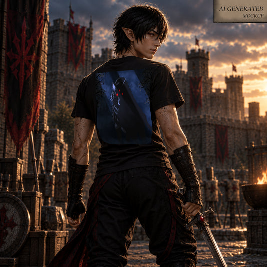 Grymvor — Three-Eyed Wolf Fantasy T-Shirt | Elyndor