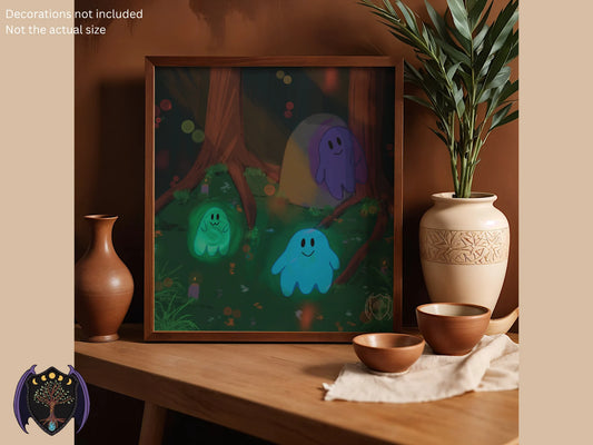 The Lumenlin: When the Light Broke Through the Mist | Art Prints
