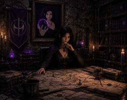 Miriana Silvershade – The Unseen Hand | Fantasy Art Print
