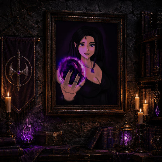 Miriana Silvershade – The Unseen Hand | Fantasy Art Print