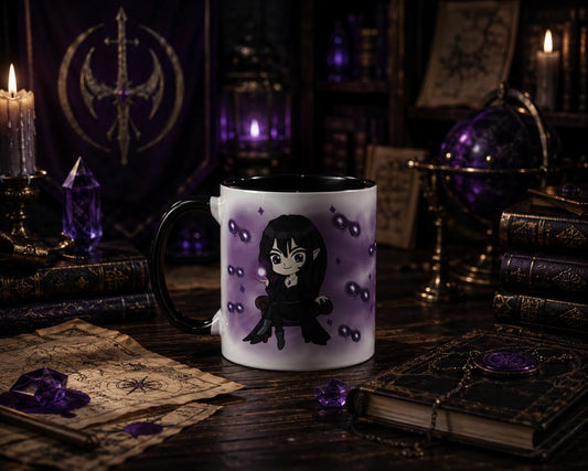 Miriana – Chibi Master Spy with Victorian Masks Mug