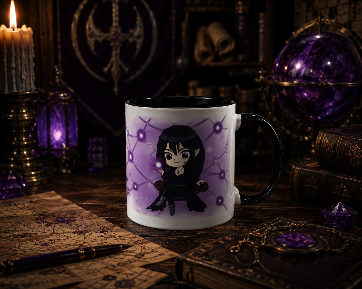 Miriana – Chibi Master Spy with Magical Blade Web Mug
