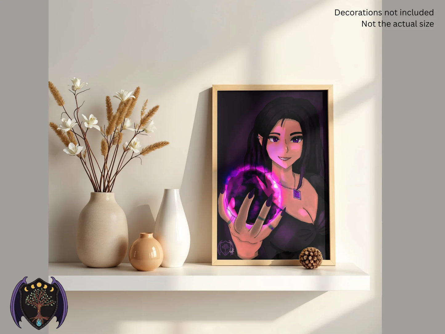 Miriana Silvershade – The Unseen Hand | Fantasy Art Print