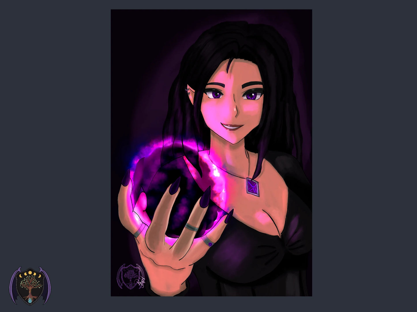 Miriana Silvershade – The Unseen Hand | Fantasy Art Print
