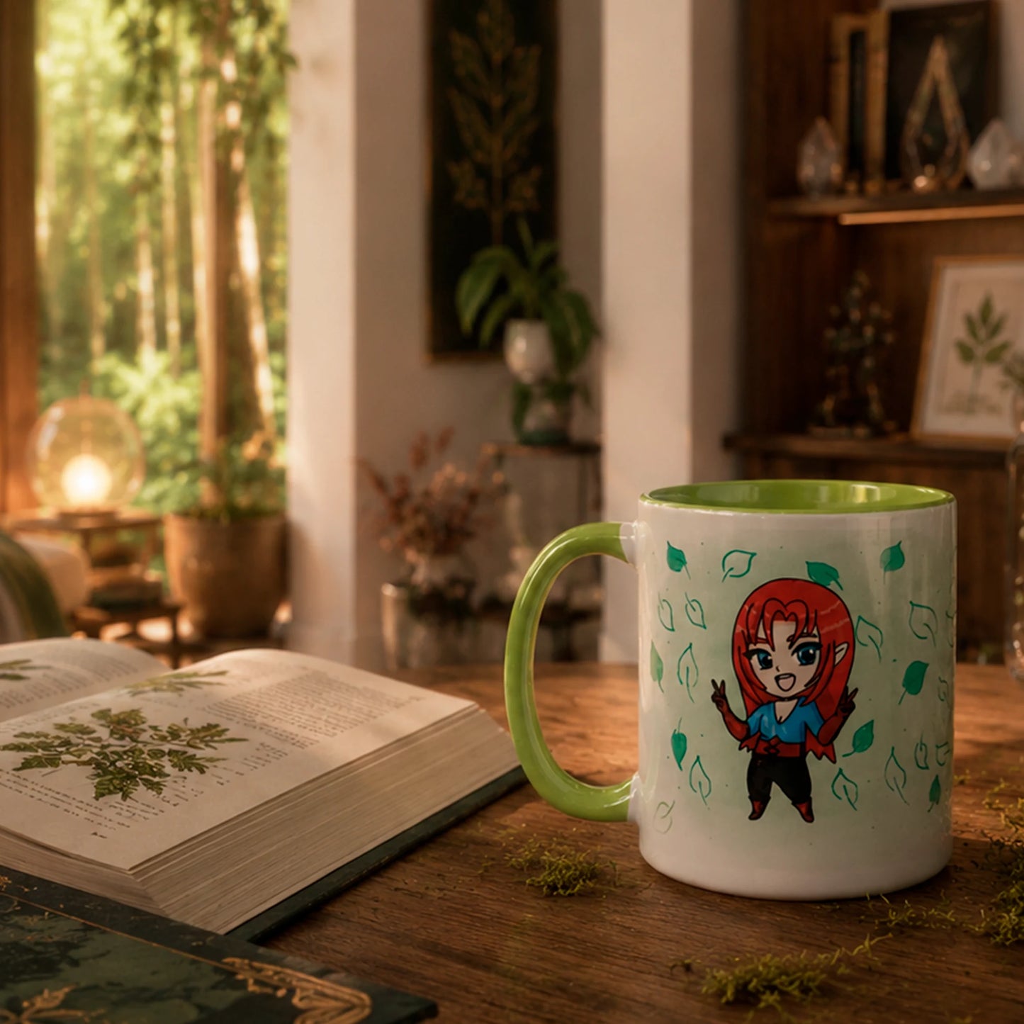 Naira Chibi – The Elven Adventurer | Fantasy Mug