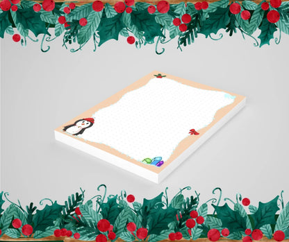 Kleines Weihnachtsgeschenk-Schreibset – Pinguin 🎄