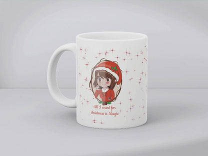 Großes Weihnachts-Geschenkset – Elfe Tasse, Block & Sticker 🎄