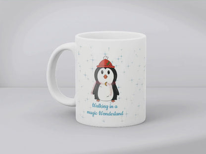 Großes Weihnachts-Geschenkset – Pinguin Tasse, Block & Sticker 🎄