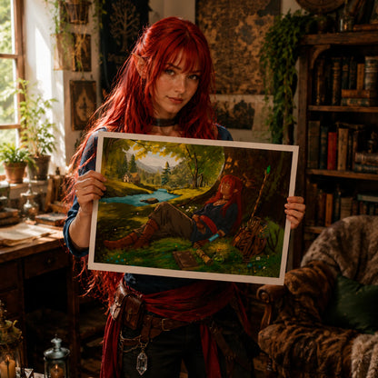 Naira – A Moment of Peace | Elyndor Art Print