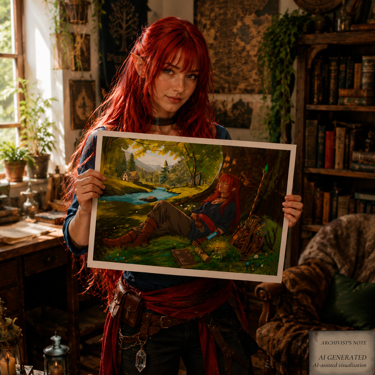 Naira – A Moment of Peace | Elyndor Art Print