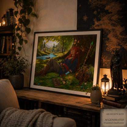 Naira – A Moment of Peace | Elyndor Art Print