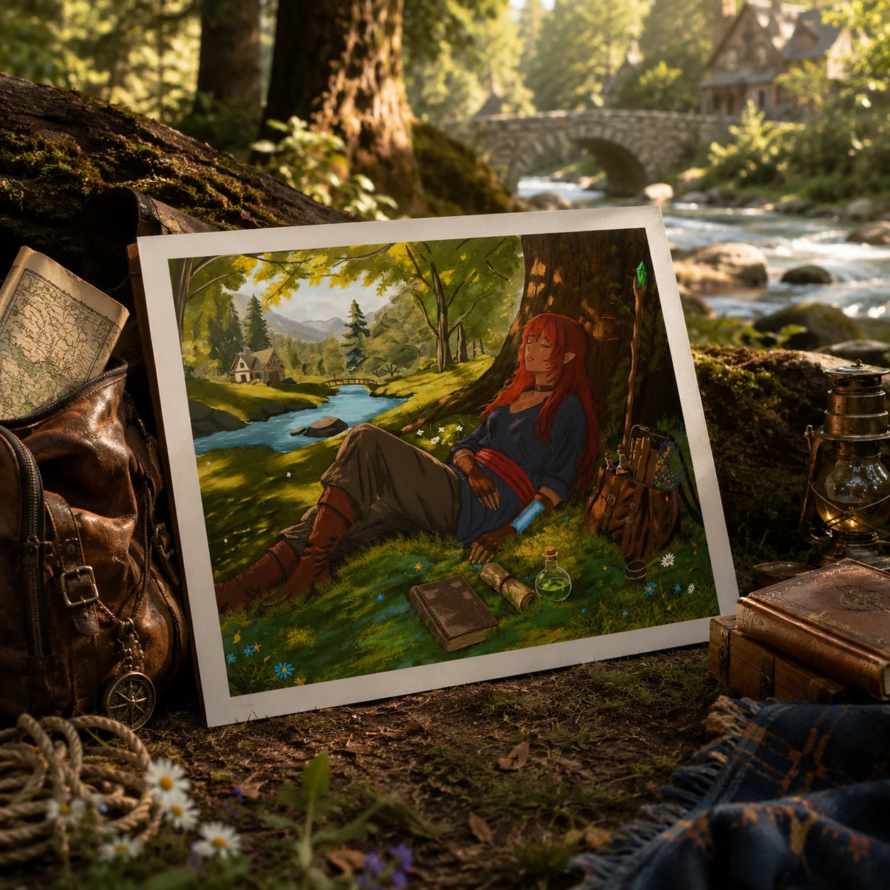 Naira – A Moment of Peace | Elyndor Art Print