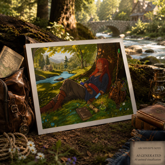 Naira – A Moment of Peace | Elyndor Art Print