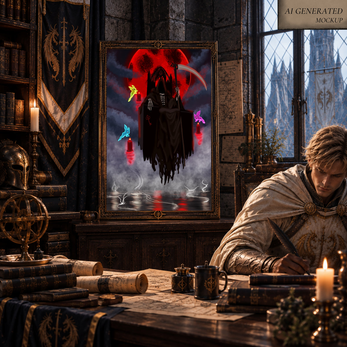 The Reaper's Vigil — Sensi | Fantasy Art Print
