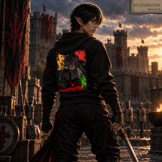 Seralya — Blood Moon | Gothic Fantasy Hoodie | Grimms Hollow