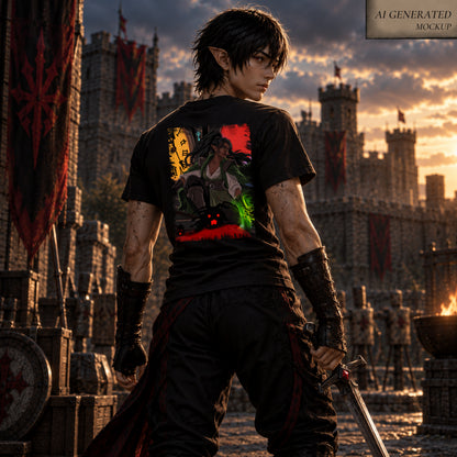 Seralya — Blood Moon | Gothic Fantasy T-Shirt | Grimms Hollow