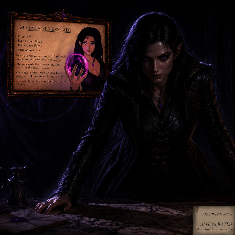 Miriana Legacy Edition – Character Sheet (A4 & A3)