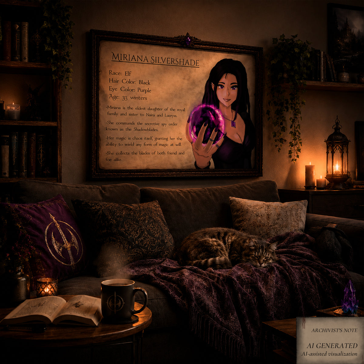 Miriana Legacy Edition – Character Sheet (A4 & A3)