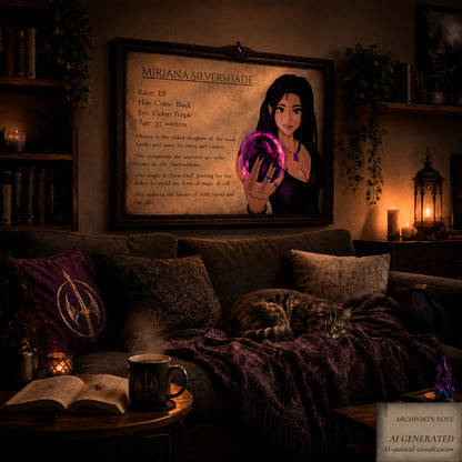 Miriana Legacy Edition – Character Sheet (A4 & A3)