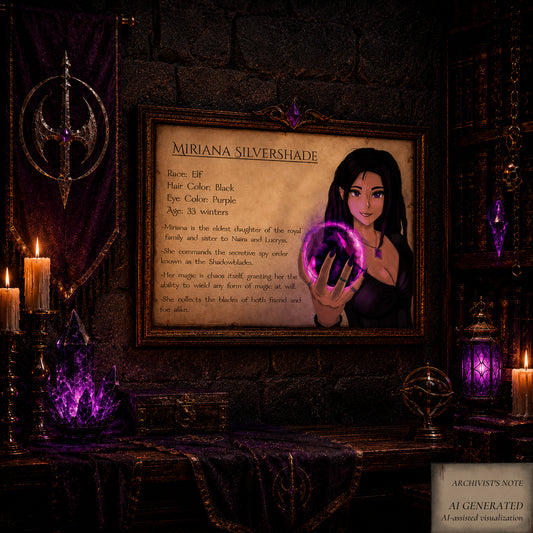 Miriana Legacy Edition – Character Sheet (A4 & A3)