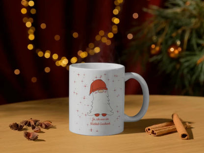 🎄 Lustiges Wichtelgeschenk-Set – Tasse & Wichtel-Karte