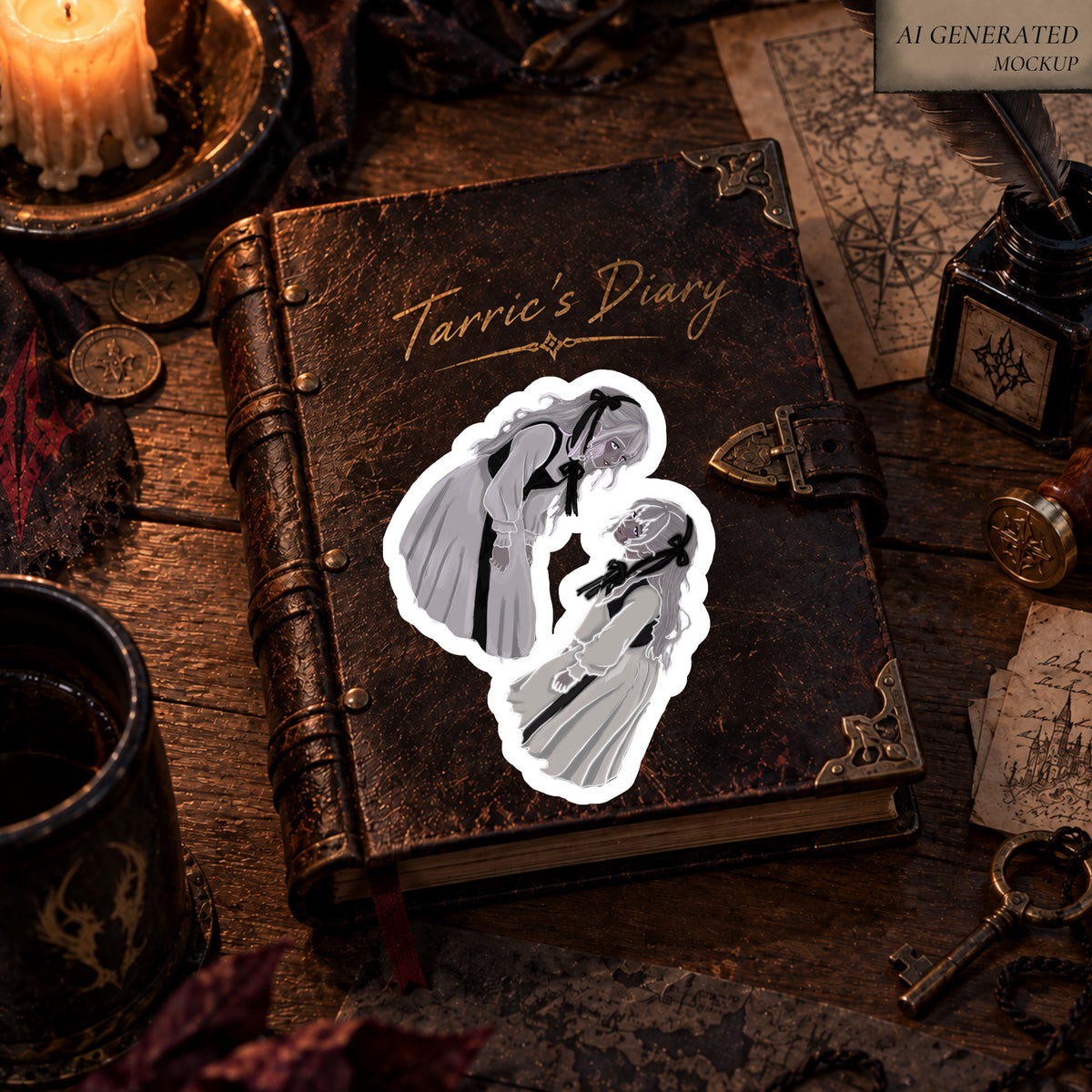 Emma & Anna – Grimms Hollow Vinyl Sticker