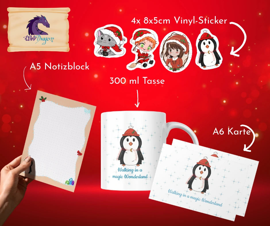 XXL Weihnachtsgeschenk-Set – Pinguin🎄