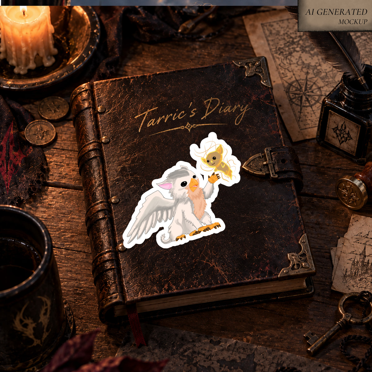 Yuki & Lumenlin – Grimms Hollow Vinyl Sticker